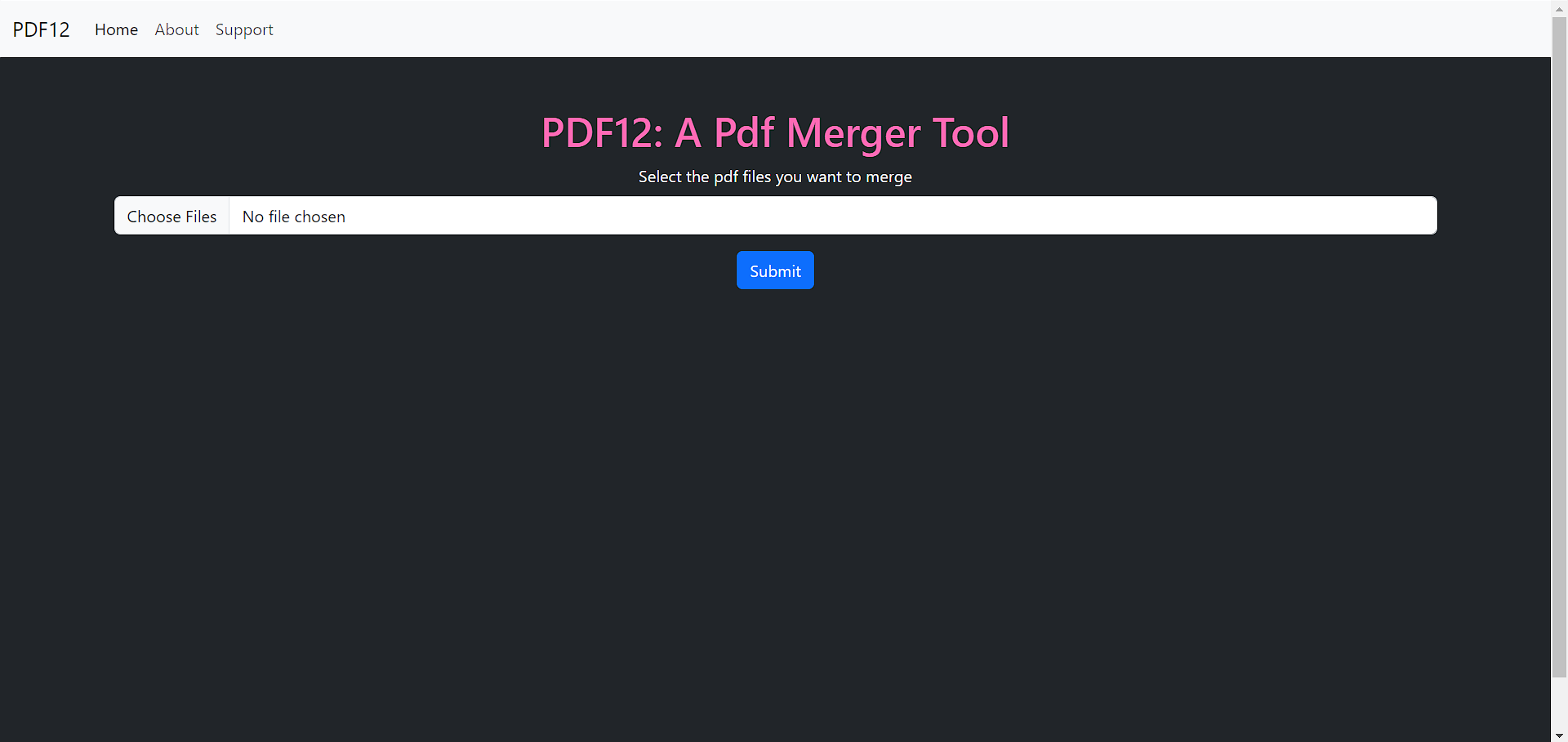 PDF Merger Interface